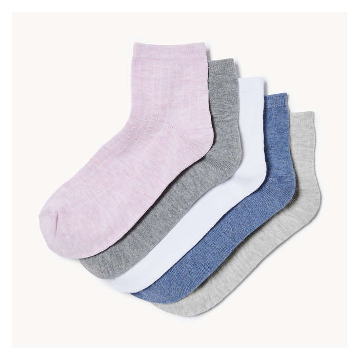 Women's 5 Pack Quarter-Crew Socks - Multi