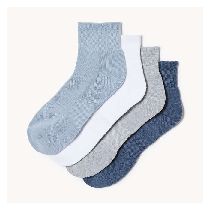 Women's 4 Pack Quarter-Crew Socks