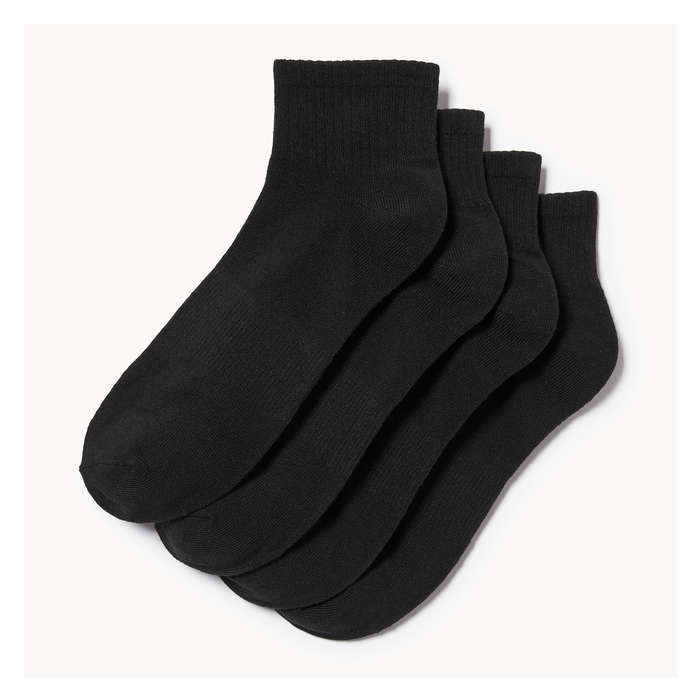 Women's 4 Pack Quarter-Crew Socks
