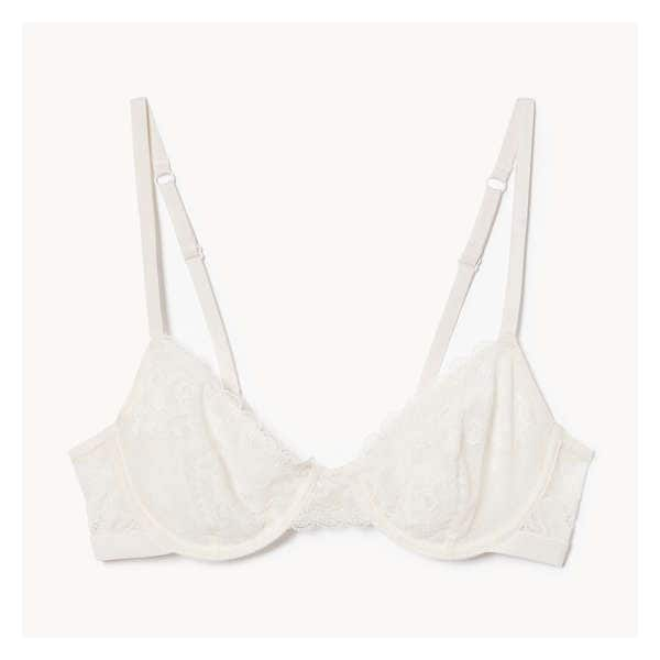 Lace Underwire Bra - Cream