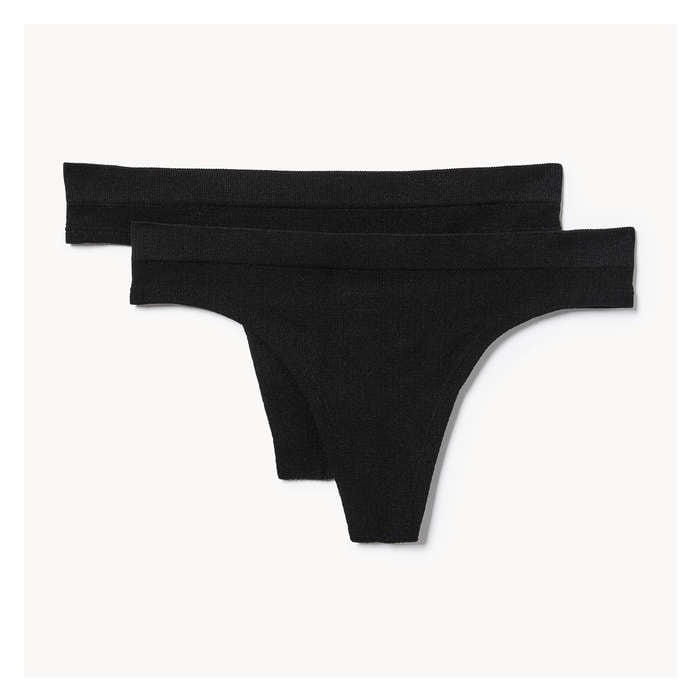 Women's 2 Pack Seamless Rib Thong