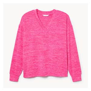 Active V-Neck Pullover - Pink Mix