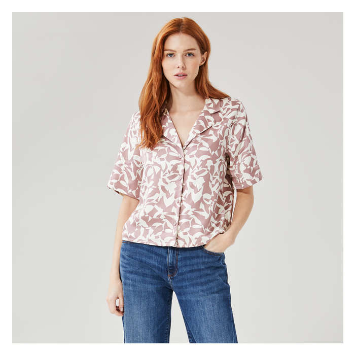 Women's Satin Camp Shirt
