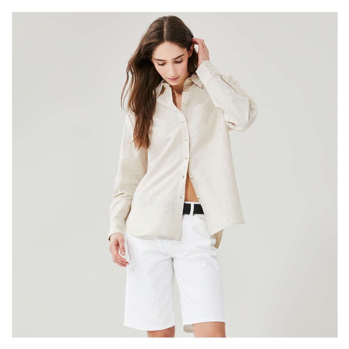 Women's Oversized Button-Up Shirt
