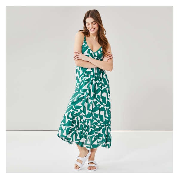 Woven Maxi Dress Cover-Up - Bright Green