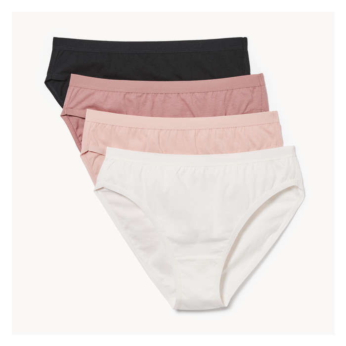 Women's 4 Pack Organic Cotton High Cut Brief