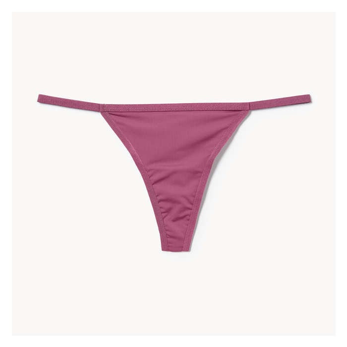 Women's String Thong - Burgundy