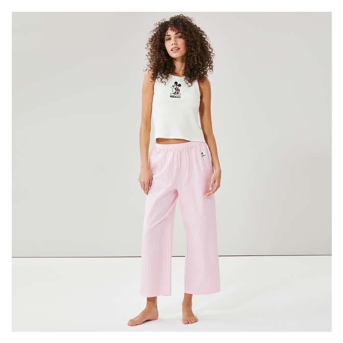 Women's Mickey Mouse Crop Sleep Pant