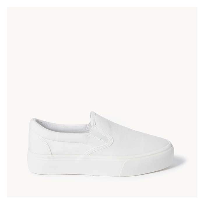 Aux Femmes Espadrilles à bande élastique - Blanc