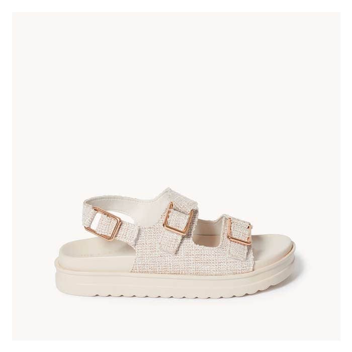 Women's Linen-Blend Platform Sandals
