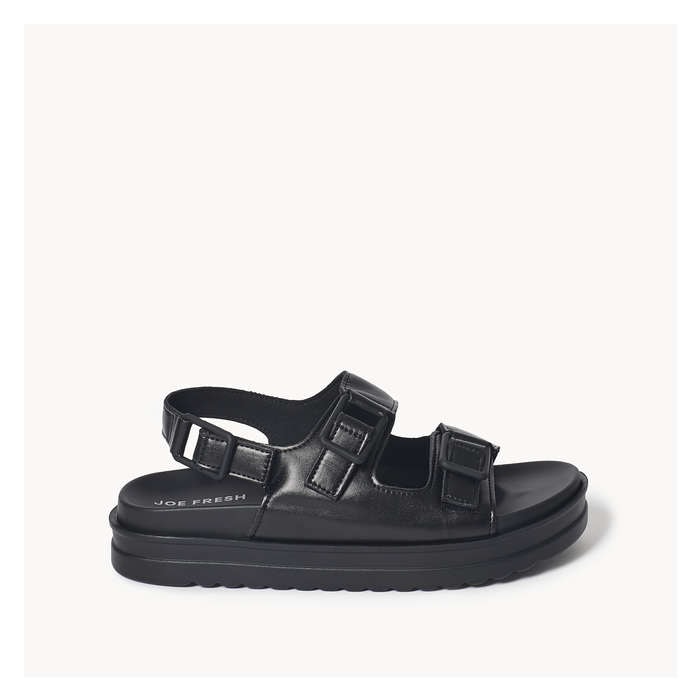 Women's Double Buckle Platform Sandals