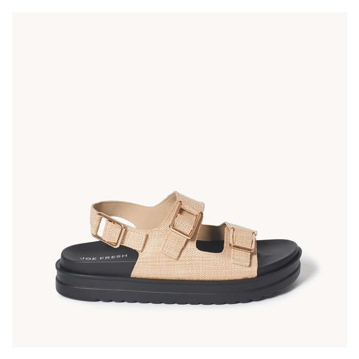 Women's Double Buckle Platform Sandals