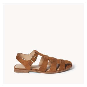 Flat Fisherman Sandals - Brown