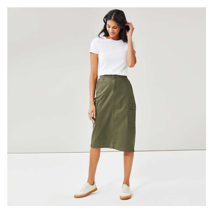 Women's Levi Strauss Signature™️ Gold Cargo Midi Skirt