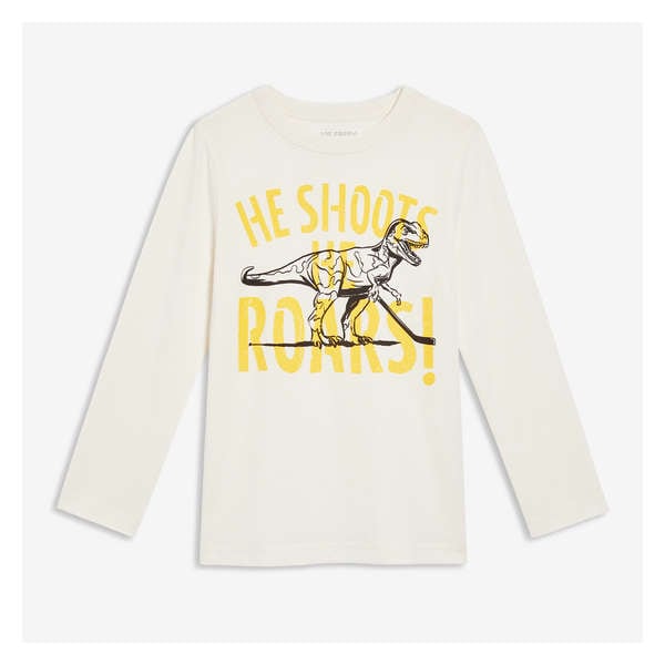 Kid Boys' Graphic Long Sleeve - Ivory