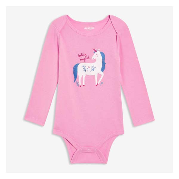 Baby Girls' Graphic Bodysuit - Mauve