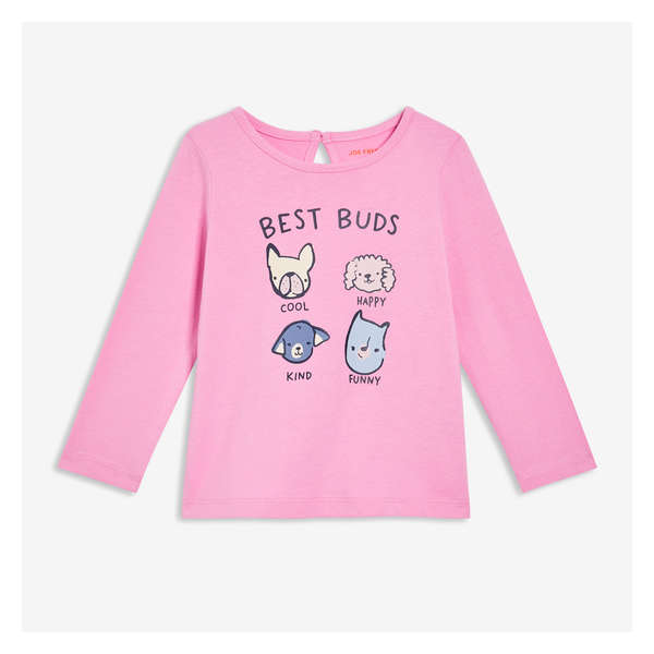 Baby Girls' Graphic Long Sleeve - Mauve