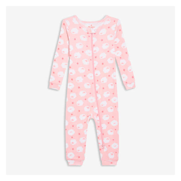 Baby Girls' Double-Zip Sleeper - Pink