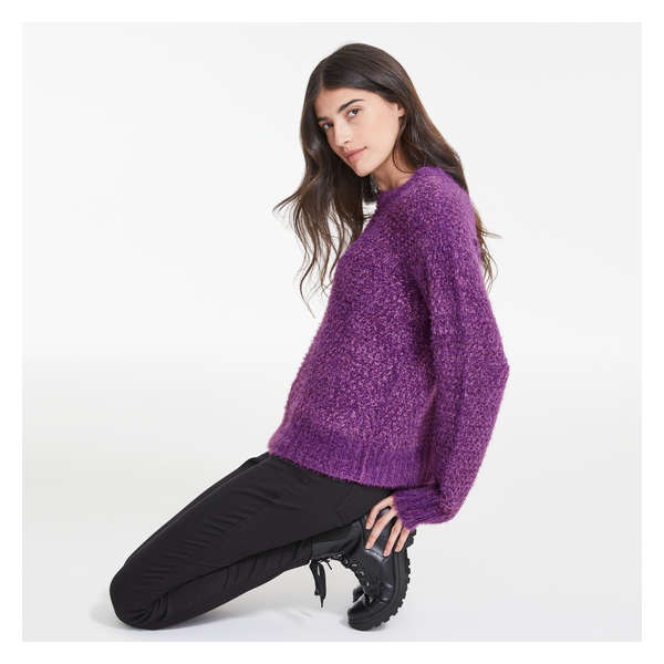 Chenille Sweater - Bright Purple