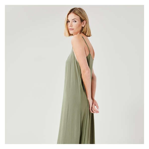Maxi Dress Cover-Up - Khaki Green