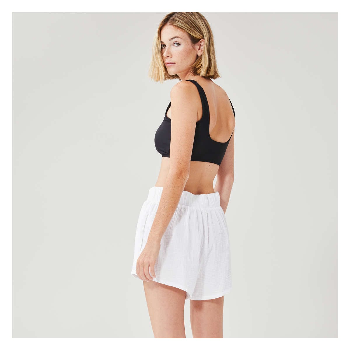 Short Cover-Up in Off White from Joe Fresh