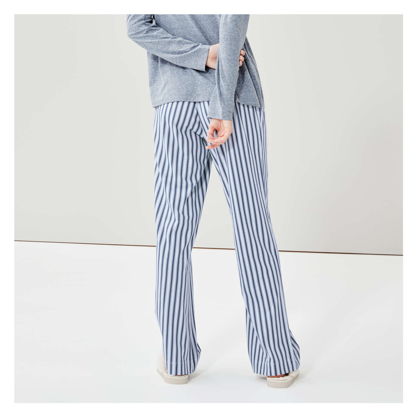 Pajama Pant in Light Blue from Joe Fresh