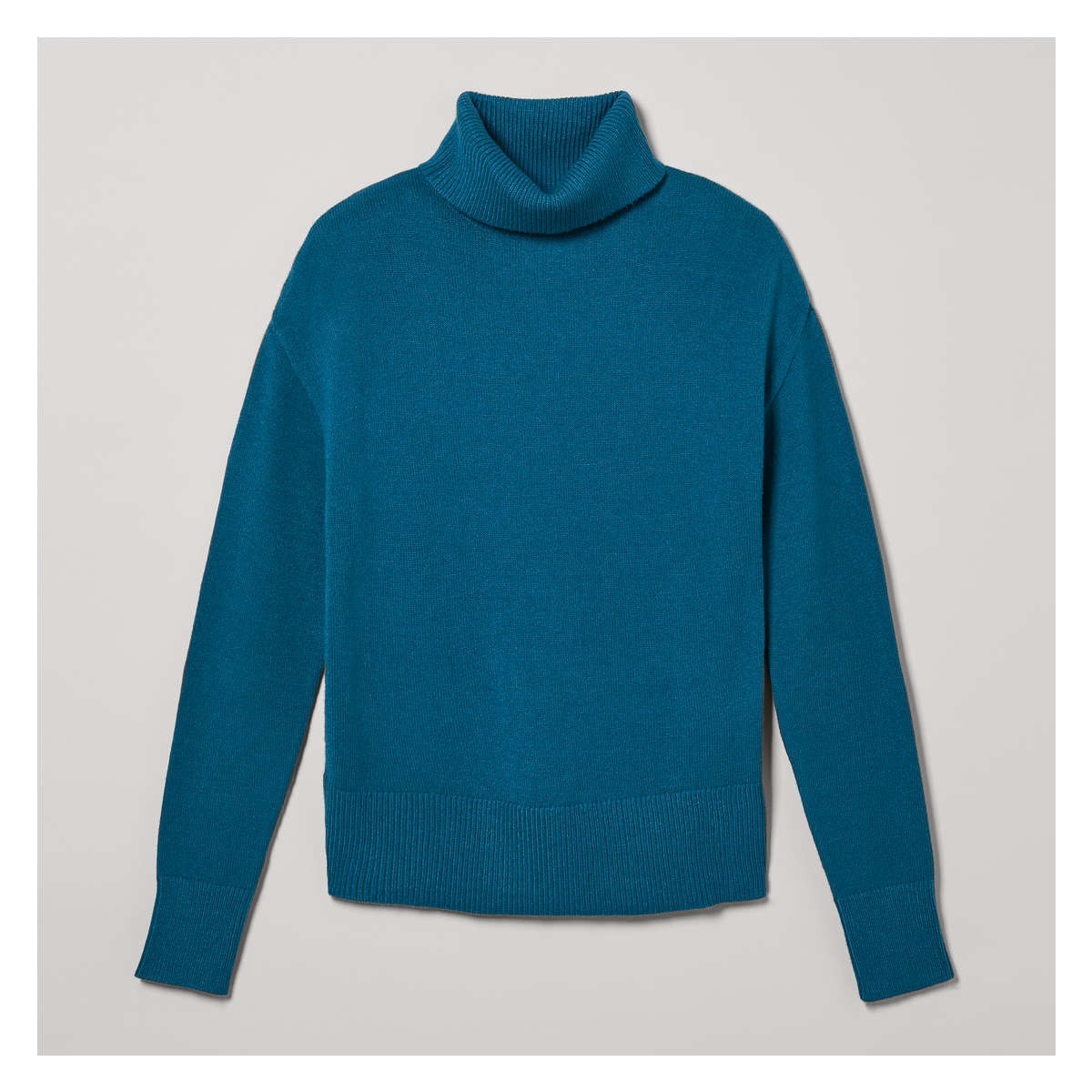 Turtleneck Pullover in Turquoise from Joe Fresh