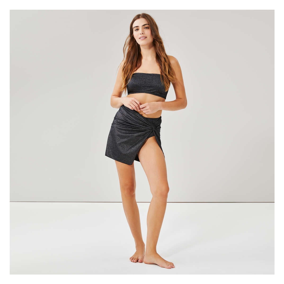 Skirt Cover Up in Black from Joe Fresh