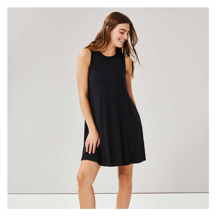 Aux Femmes Robe trapèze - Noir