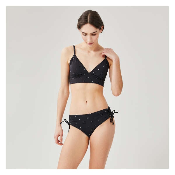 Side Tie Bikini Bottom - Black