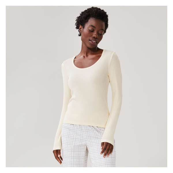 Modal Pajama Long Sleeve - Cream
