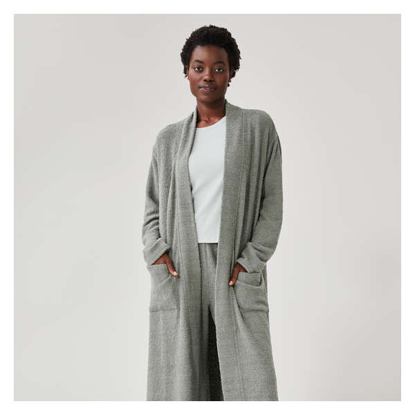 Chenille Sleep Cardigan - Grey