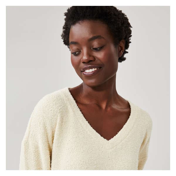 Chenille Sleep Popover - Cream