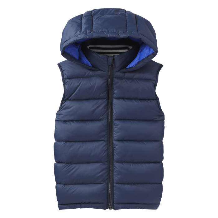 boys puffer vest with hood