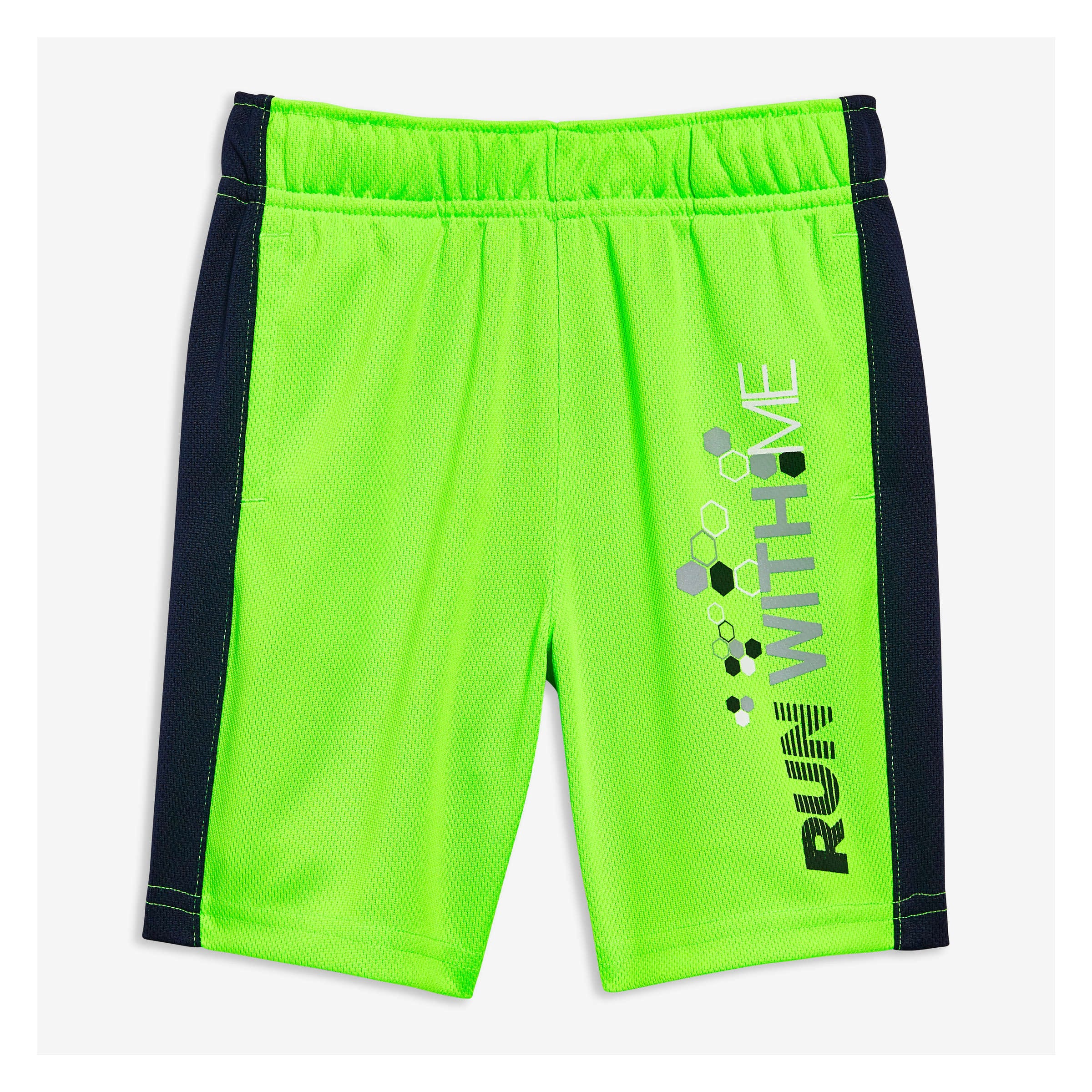 green gym shorts