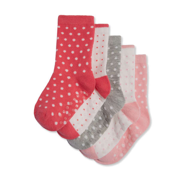 Toddler Girls' 5 Pack Socks - Pink