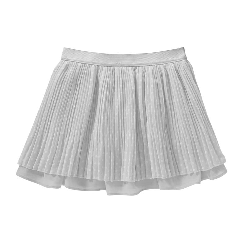 Toddler Girls’ Polka Dot Pleat Skirt in Grey from Joe Fresh