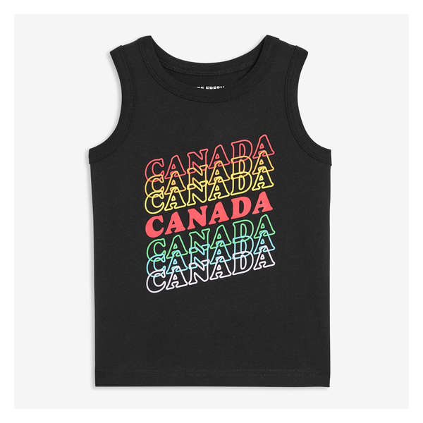 Toddler Boys' Canada Tank - Black