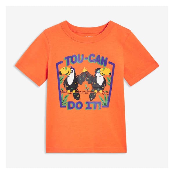 Toddler Boys' Graphic Tee - Orange