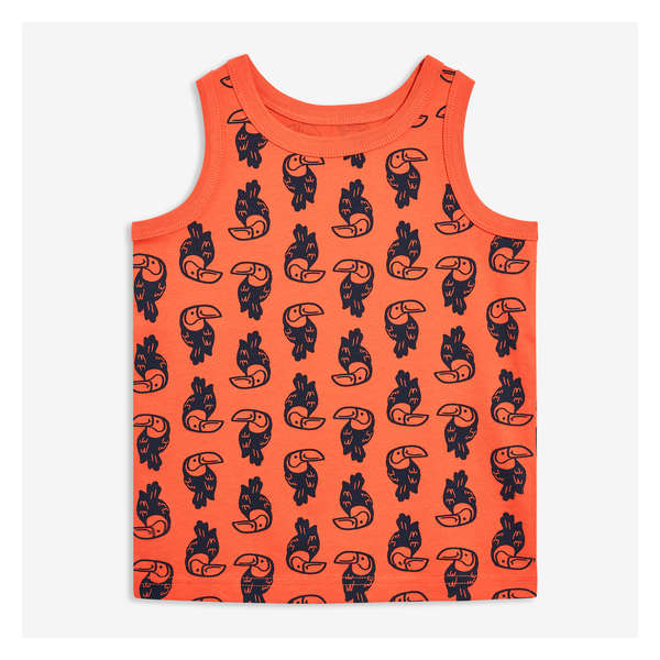 Toddler Boys' Printed Tank - Orange