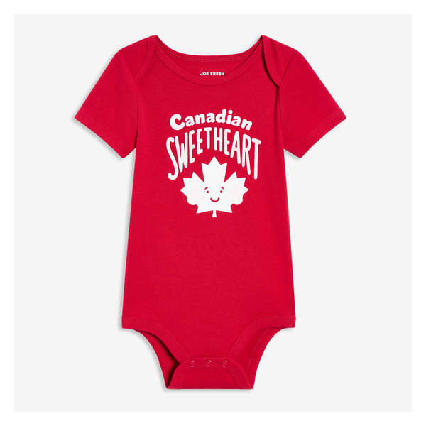 Baby Girls' Canada Bodysuit - Red