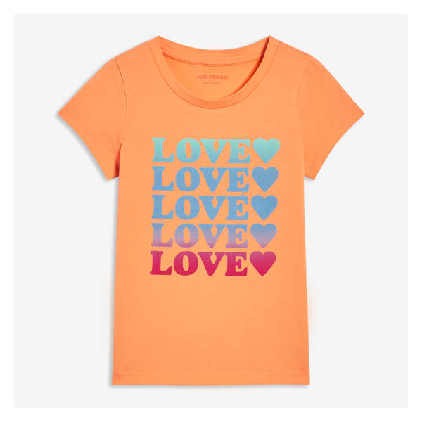 Kid Girls' Tee - Dusty Orange