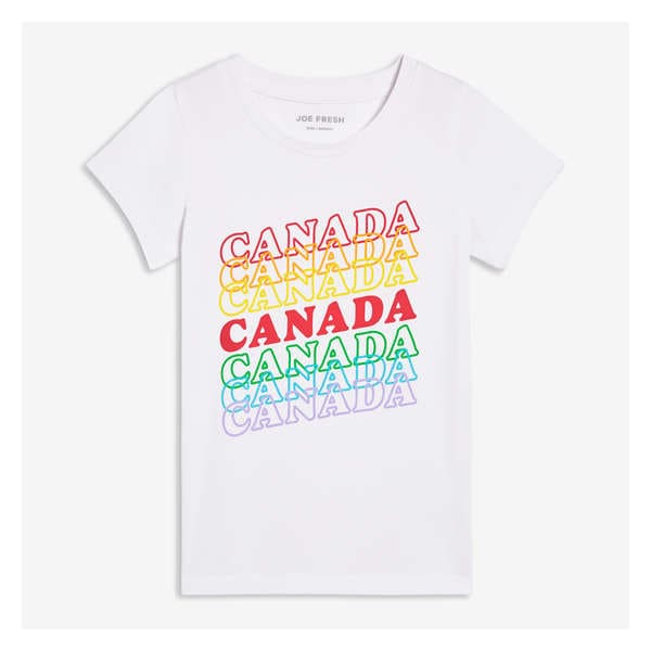 Kid Girls' Canada Tee - White