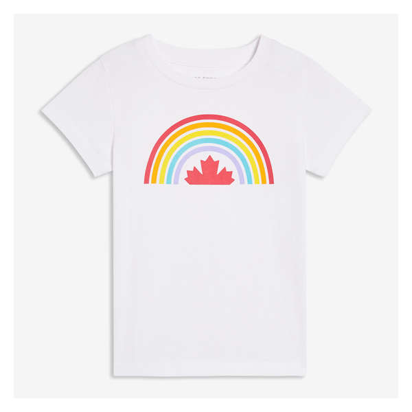 Toddler Girls' Canada Tee - White