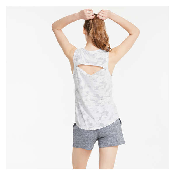 Printed Cut-Out Active Tank - Grey