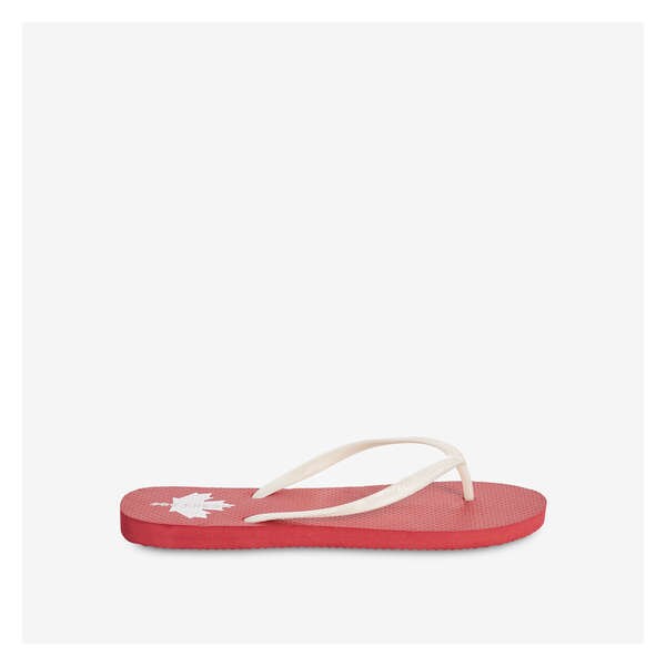 Canada Flip Flops - Red