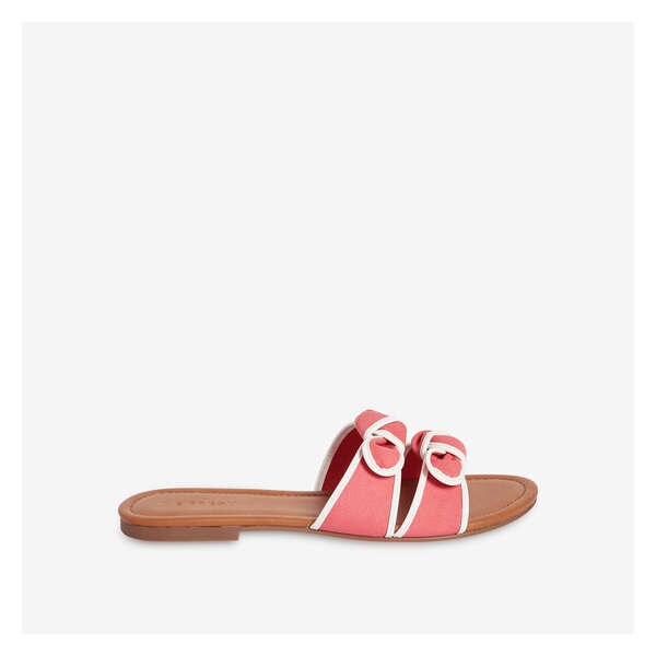 Double Bow Sandals - Coral