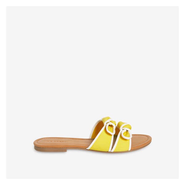 Double Bow Sandals - Yellow
