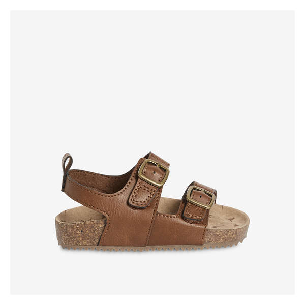 Baby Boys' Buckle Strap Sandals - Brown