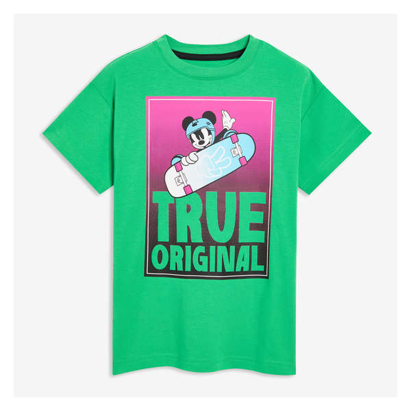 Kid Disney Mickey Mouse Tee - Green